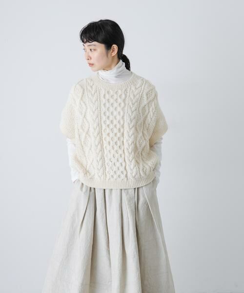 かぐれ / かぐれ ニット・セーター | ペルーアランワイドベスト | 詳細1