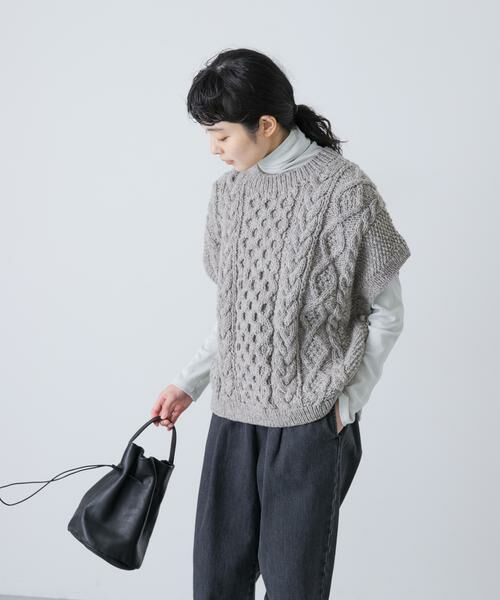 かぐれ / かぐれ ニット・セーター | ペルーアランワイドベスト | 詳細11