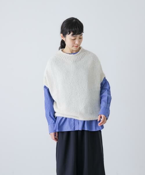 かぐれ / かぐれ ニット・セーター | アルパカルーズベスト | 詳細2