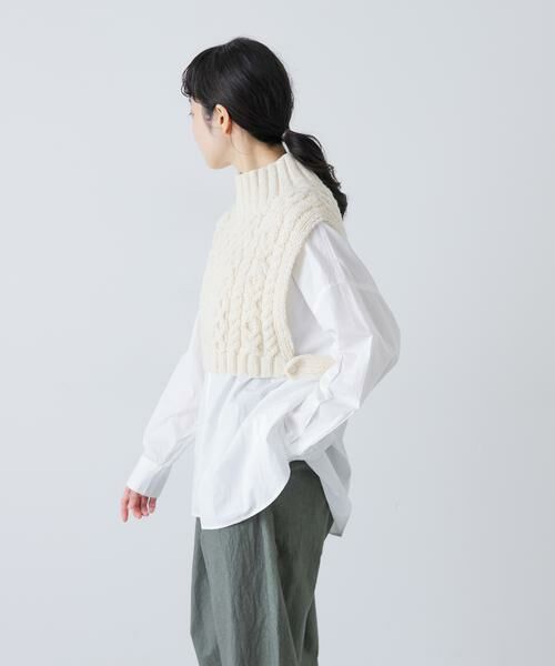 かぐれ / かぐれ ニット・セーター | ペルータートルショートベスト | 詳細3