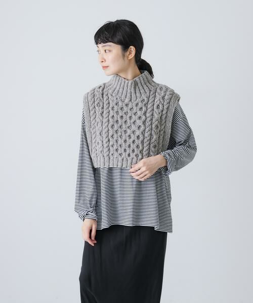 かぐれ / かぐれ ニット・セーター | ペルータートルショートベスト | 詳細14