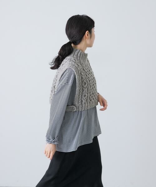 かぐれ / かぐれ ニット・セーター | ペルータートルショートベスト | 詳細16