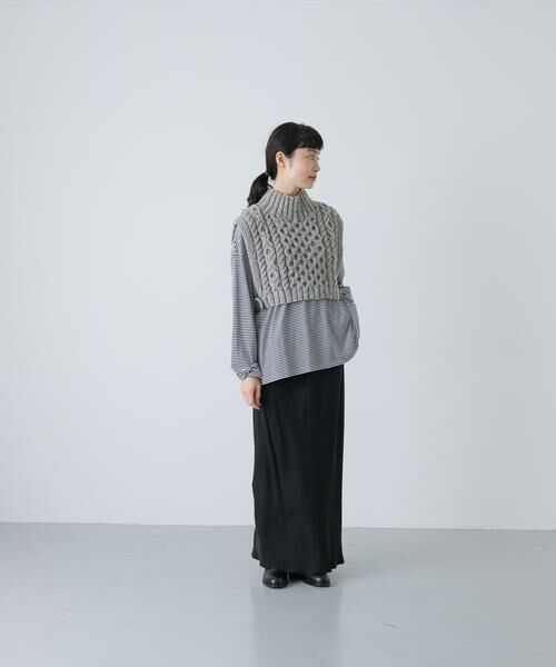 かぐれ / かぐれ ニット・セーター | ペルータートルショートベスト | 詳細18