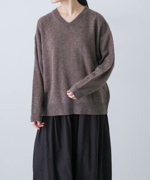 かぐれ / かぐれ ニット・セーター | ヤクウールVネックニット | 詳細4