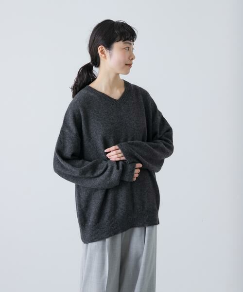 かぐれ / かぐれ ニット・セーター | ヤクウールVネックニット | 詳細9