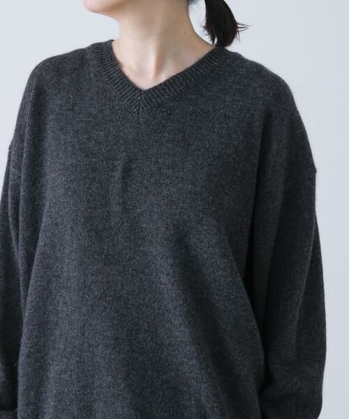 かぐれ / かぐれ ニット・セーター | ヤクウールVネックニット | 詳細18