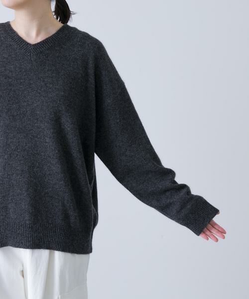 かぐれ / かぐれ ニット・セーター | ヤクウールVネックニット | 詳細20