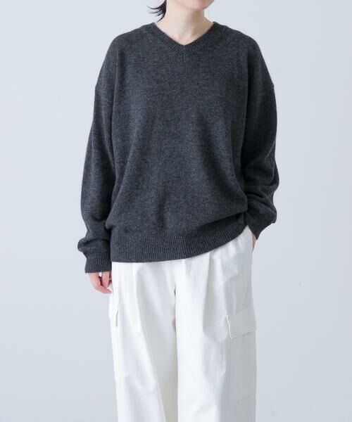 かぐれ / かぐれ ニット・セーター | ヤクウールVネックニット | 詳細10