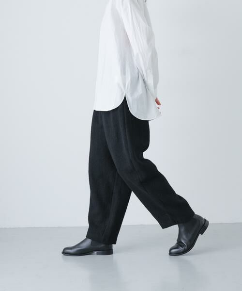 かぐれ/かぐれ ウールテーパードパンツ ブラック FREE