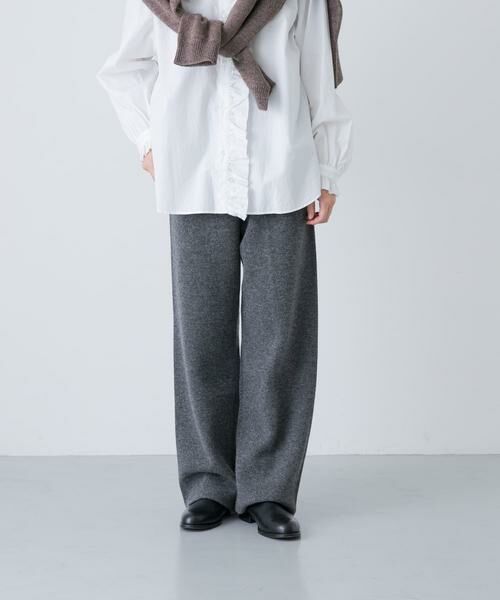 かぐれ/かぐれ ダブルフェイスイージーパンツ チャコールグレー FREE