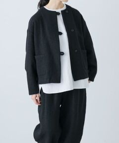 セール】 チェックスパーク クルーネックジャケット （ノー