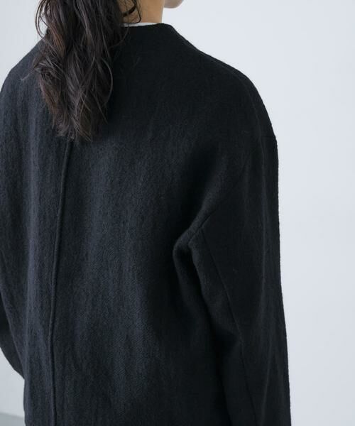かぐれ / かぐれ ノーカラージャケット | ウールクルーネックジャケット | 詳細11
