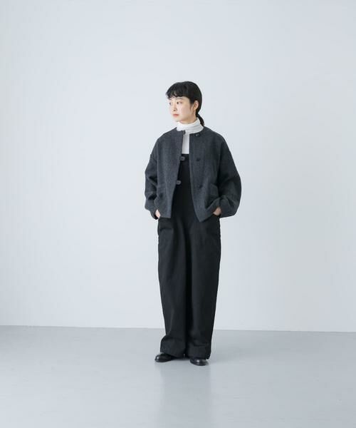 かぐれ / かぐれ ノーカラージャケット | ウールクルーネックジャケット | 詳細17