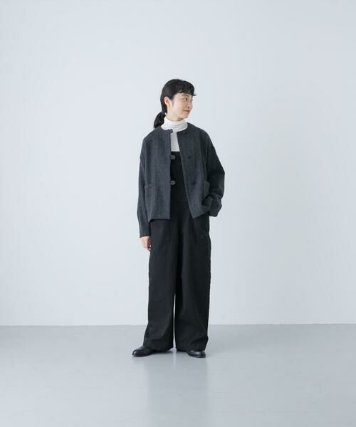 かぐれ / かぐれ ノーカラージャケット | ウールクルーネックジャケット | 詳細18