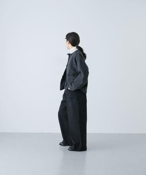 かぐれ / かぐれ ノーカラージャケット | ウールクルーネックジャケット | 詳細19