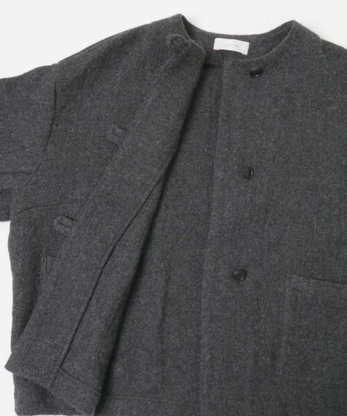 かぐれ / かぐれ ノーカラージャケット | ウールクルーネックジャケット | 詳細21