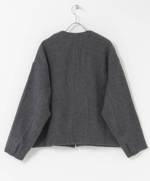 かぐれ / かぐれ ノーカラージャケット | ウールクルーネックジャケット | 詳細22