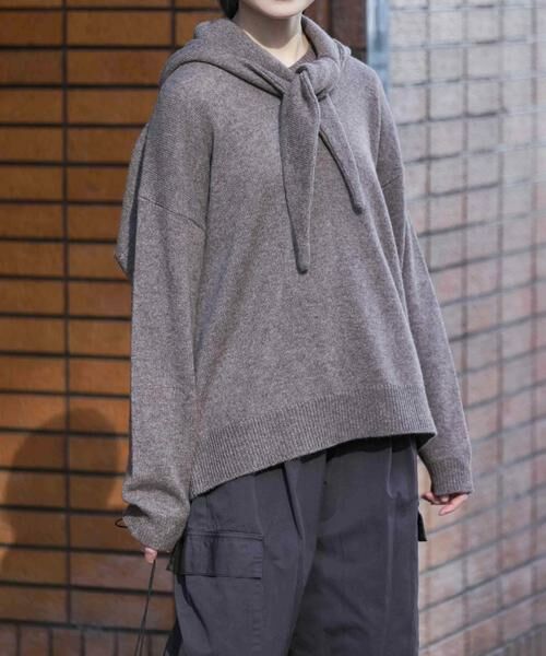 かぐれ / かぐれ マフラー・ショール・スヌード・ストール | ヤクウールフードマフラー | 詳細1