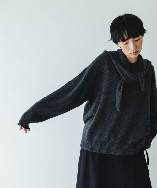 かぐれ / かぐれ マフラー・ショール・スヌード・ストール | ヤクウールフードマフラー | 詳細14