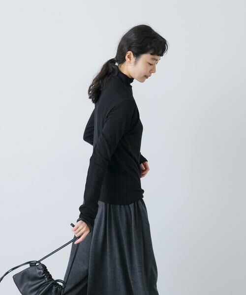 かぐれ / かぐれ Tシャツ | ボトルネックソフトリブカットソー | 詳細17