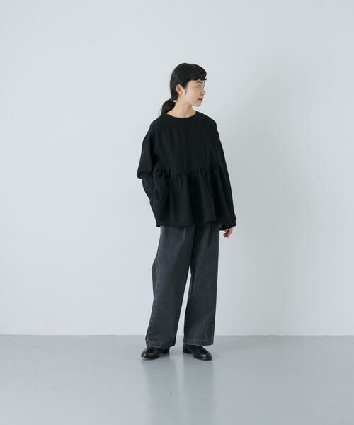 かぐれ / かぐれ シャツ・ブラウス | ウールガーゼギャザープルオーバー | 詳細4