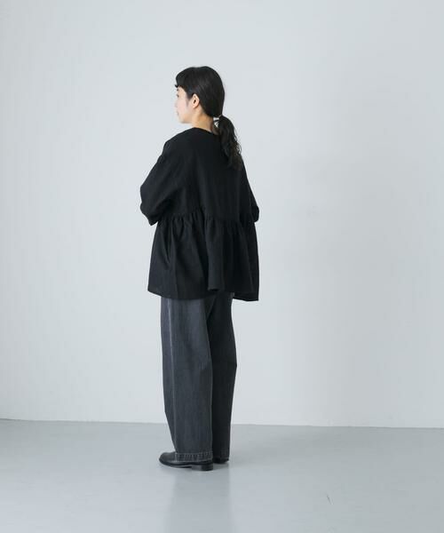 かぐれ / かぐれ シャツ・ブラウス | ウールガーゼギャザープルオーバー | 詳細6