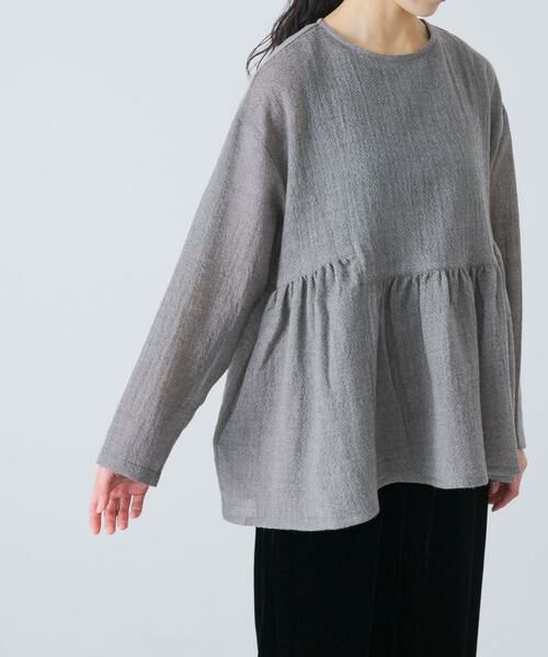 かぐれ / かぐれ シャツ・ブラウス | ウールガーゼギャザープルオーバー | 詳細23