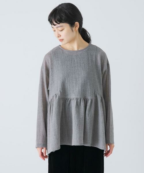 かぐれ / かぐれ シャツ・ブラウス | ウールガーゼギャザープルオーバー | 詳細20