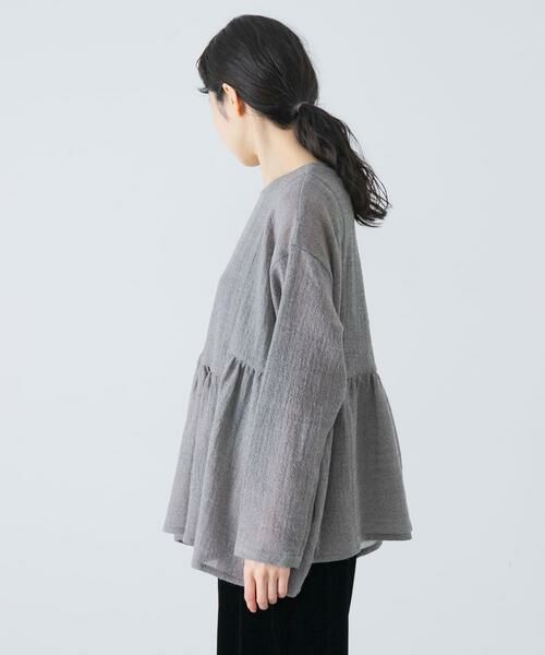 かぐれ / かぐれ シャツ・ブラウス | ウールガーゼギャザープルオーバー | 詳細21