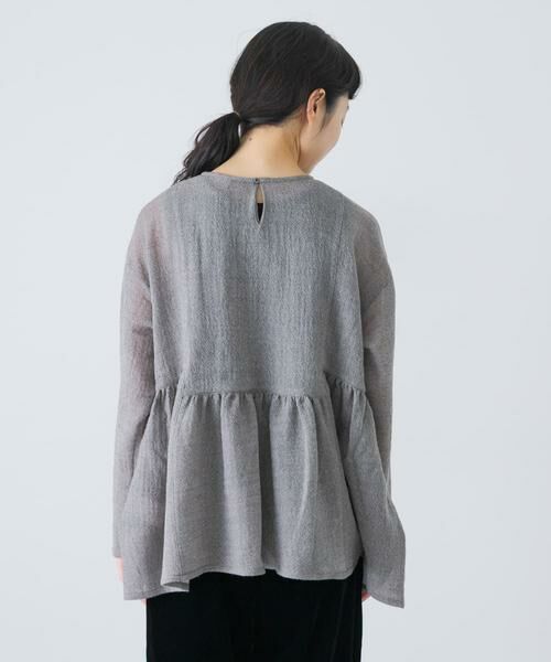 かぐれ / かぐれ シャツ・ブラウス | ウールガーゼギャザープルオーバー | 詳細22