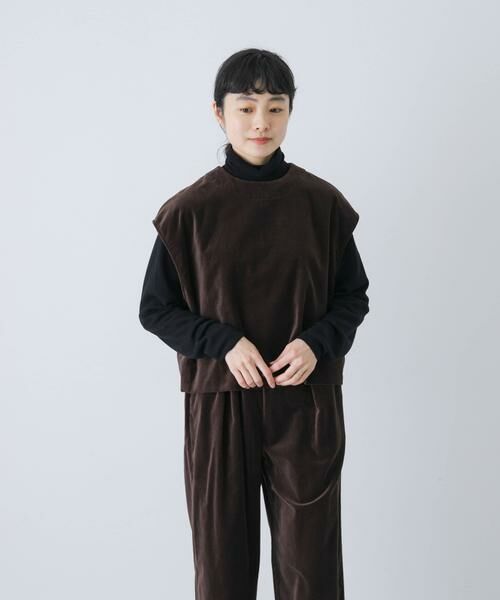 かぐれ / かぐれ ベスト | コットンベルベット2WAYベスト | 詳細1