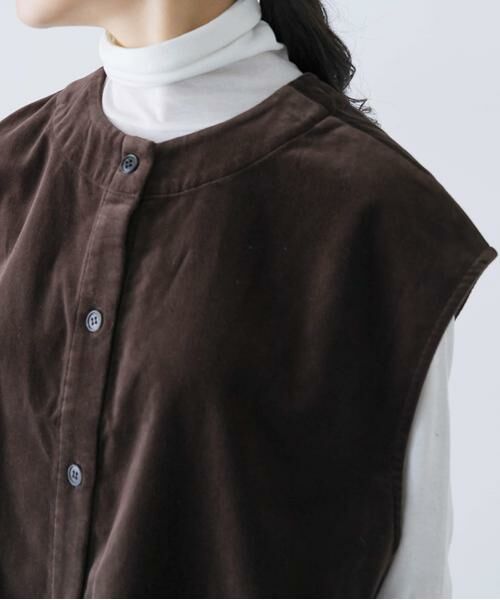 かぐれ / かぐれ ベスト | コットンベルベット2WAYベスト | 詳細11