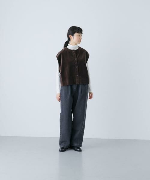 かぐれ / かぐれ ベスト | コットンベルベット2WAYベスト | 詳細6