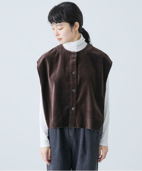 かぐれ / かぐれ ベスト | コットンベルベット2WAYベスト | 詳細7