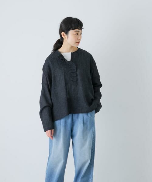 かぐれ / かぐれ シャツ・ブラウス | ウールワイドフリルプルオーバー | 詳細2