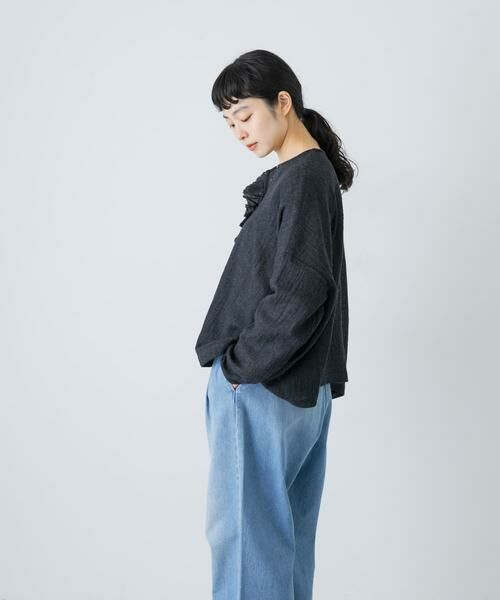 かぐれ / かぐれ シャツ・ブラウス | ウールワイドフリルプルオーバー | 詳細3