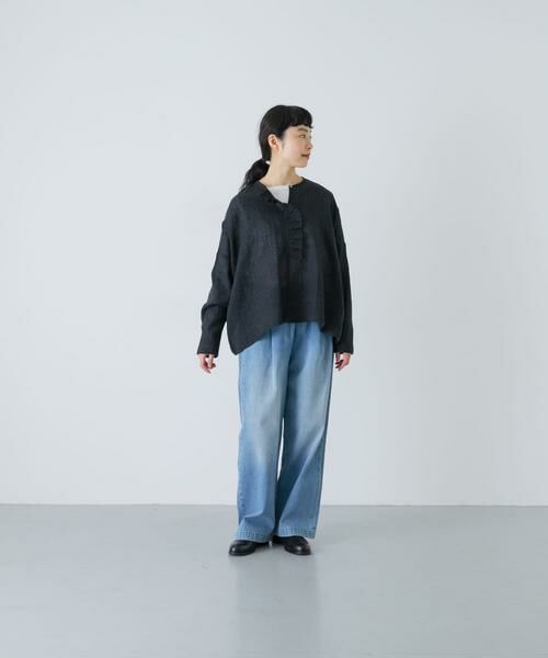 かぐれ / かぐれ シャツ・ブラウス | ウールワイドフリルプルオーバー | 詳細5