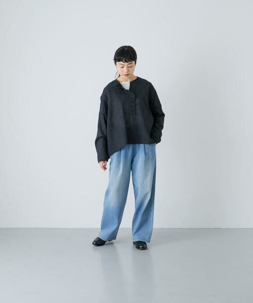 かぐれ / かぐれ シャツ・ブラウス | ウールワイドフリルプルオーバー | 詳細6