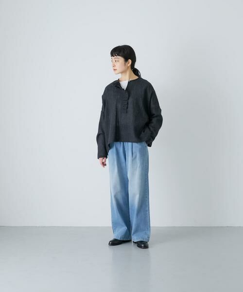 かぐれ / かぐれ シャツ・ブラウス | ウールワイドフリルプルオーバー | 詳細7
