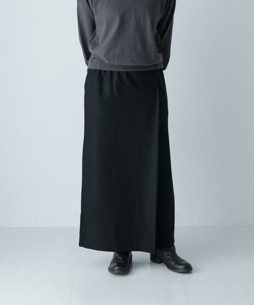 かぐれ / かぐれ スカート | ウールカットストレートスカート（ブラック）
