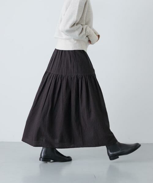 かぐれ / かぐれ スカート | ギンガムティアードスカート | 詳細3