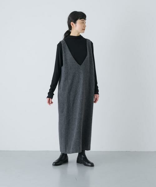 かぐれ / かぐれ ワンピース | Vネックウールシャギーワンピース | 詳細1