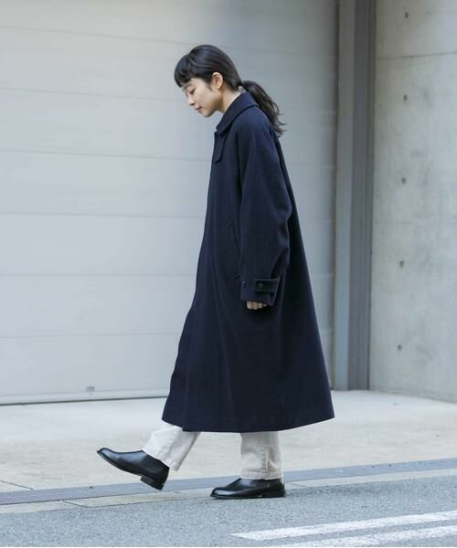 かぐれ / かぐれ ステンカラーコート | ウールバルカラーコート | 詳細2