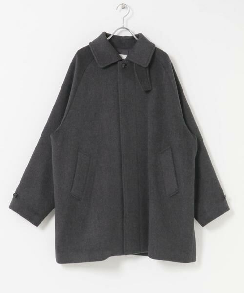 かぐれ / かぐれ ステンカラーコート | ウールバックタックショートコート | 詳細18