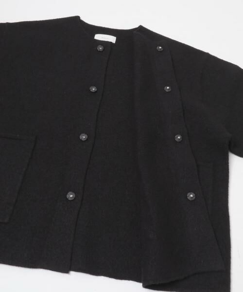 かぐれ / かぐれ ノーカラージャケット | 圧縮ウールショートジャケット | 詳細10