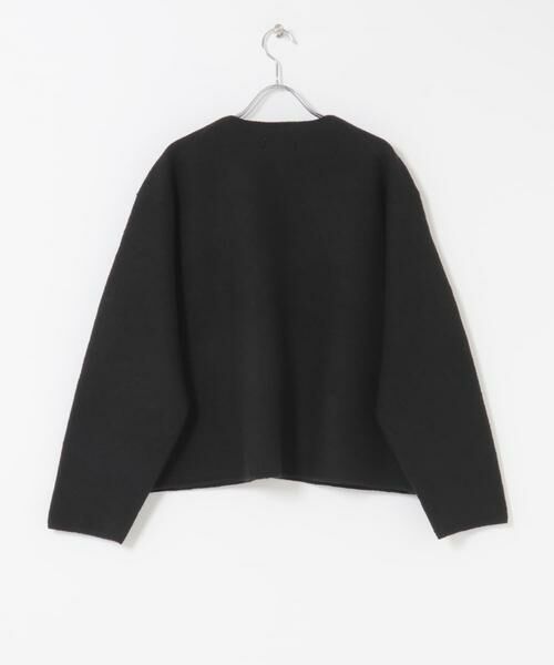 かぐれ / かぐれ ノーカラージャケット | 圧縮ウールショートジャケット | 詳細11