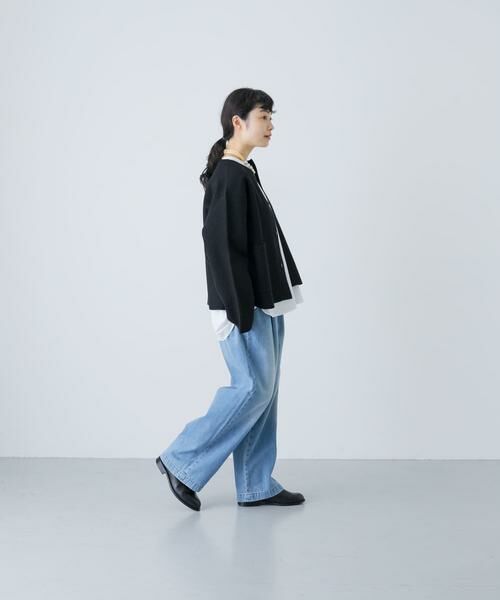 かぐれ / かぐれ ノーカラージャケット | 圧縮ウールショートジャケット | 詳細7