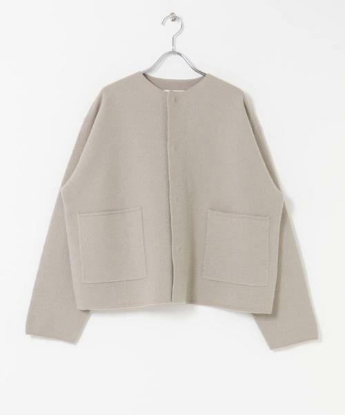 かぐれ / かぐれ ノーカラージャケット | 圧縮ウールショートジャケット | 詳細26