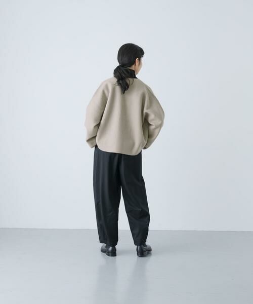 かぐれ / かぐれ ノーカラージャケット | 圧縮ウールショートジャケット | 詳細19