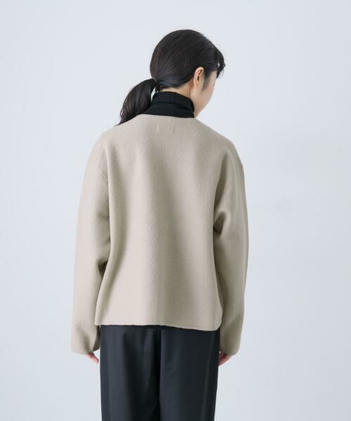かぐれ / かぐれ ノーカラージャケット | 圧縮ウールショートジャケット | 詳細22
